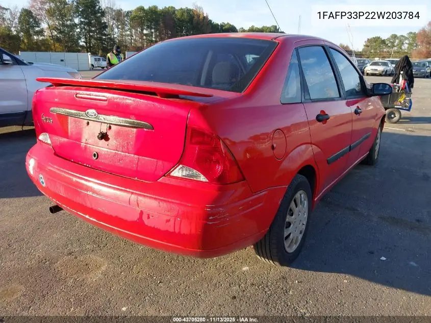 1FAFP33P22W203784 2002 Ford Focus Lx