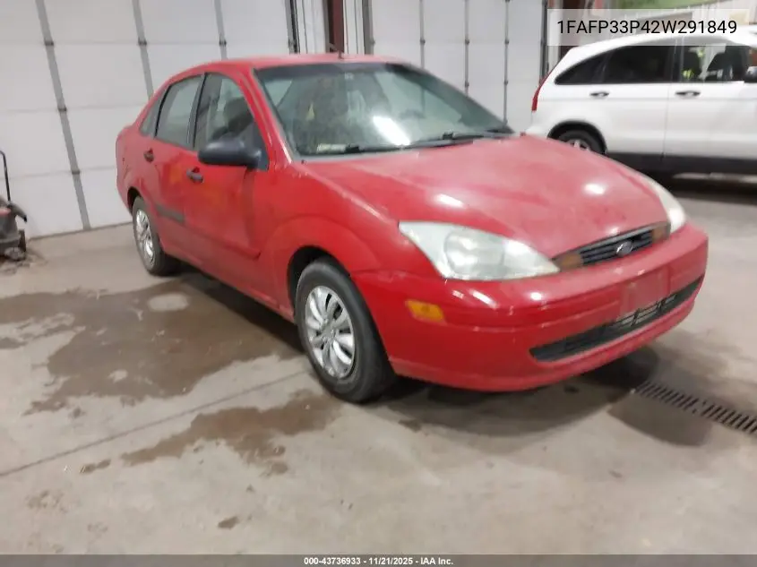 1FAFP33P42W291849 2002 Ford Focus Lx