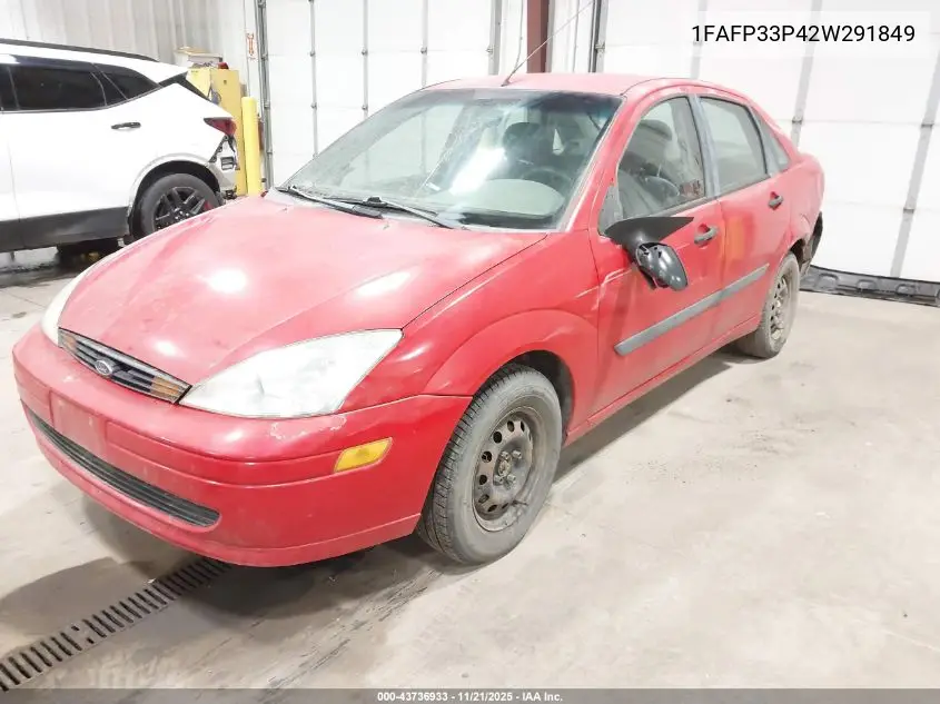 1FAFP33P42W291849 2002 Ford Focus Lx
