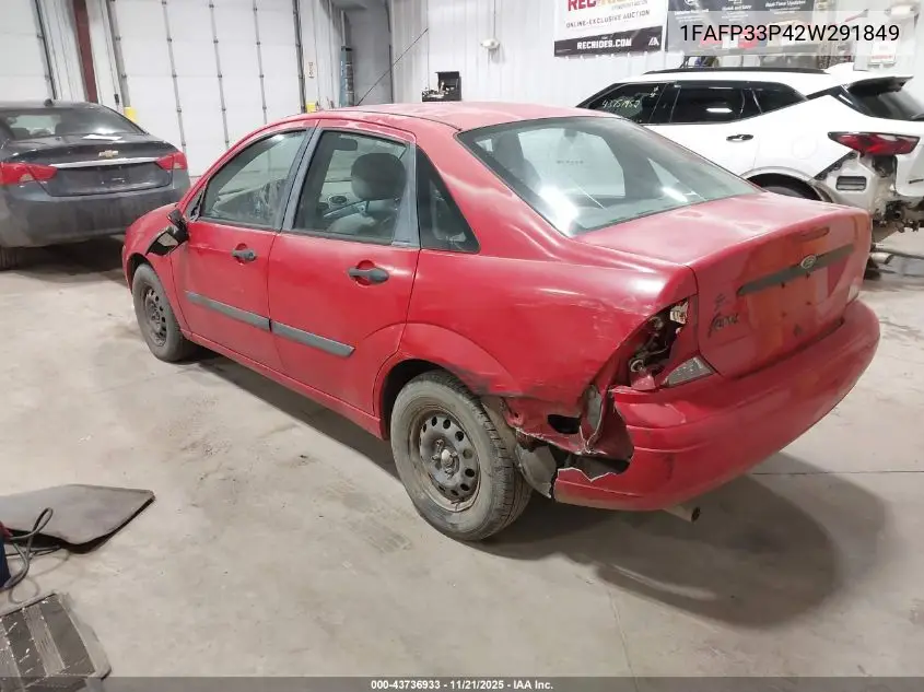 1FAFP33P42W291849 2002 Ford Focus Lx