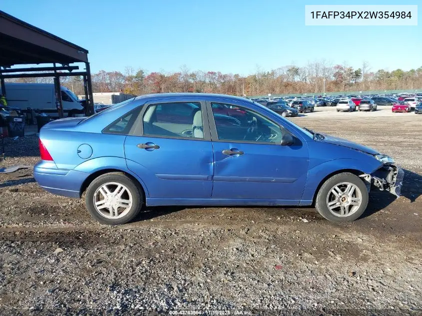 1FAFP34PX2W354984 2002 Ford Focus Se