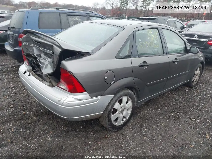 1FAFP38352W113499 2002 Ford Focus Zts