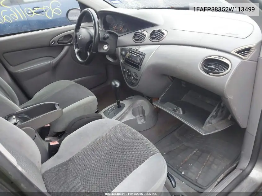 1FAFP38352W113499 2002 Ford Focus Zts