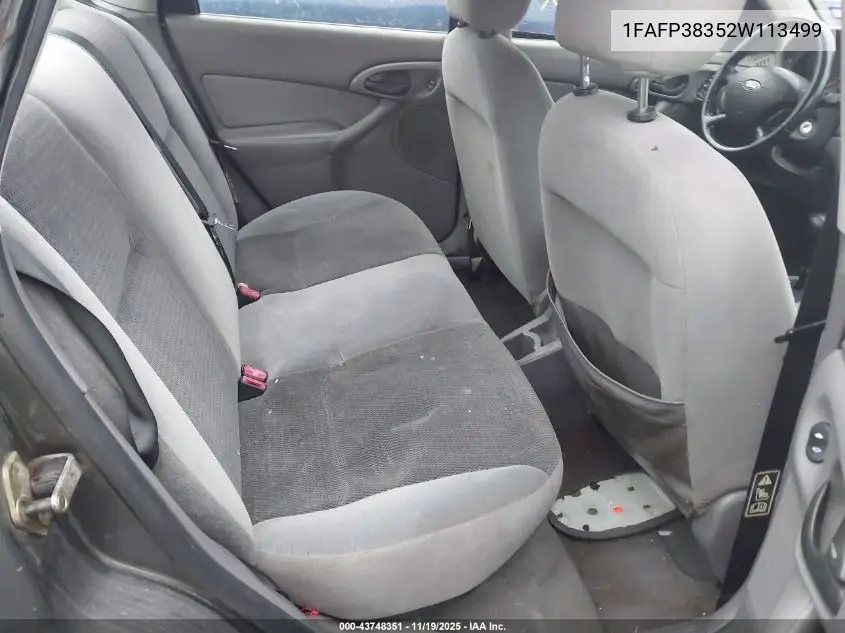 1FAFP38352W113499 2002 Ford Focus Zts