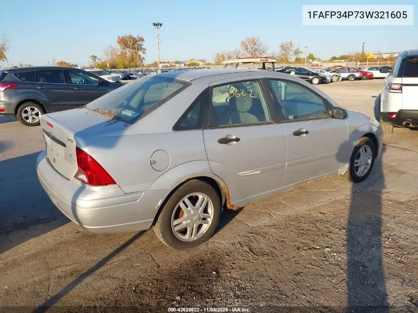1FAFP34P73W321605 2003 Ford Focus Se