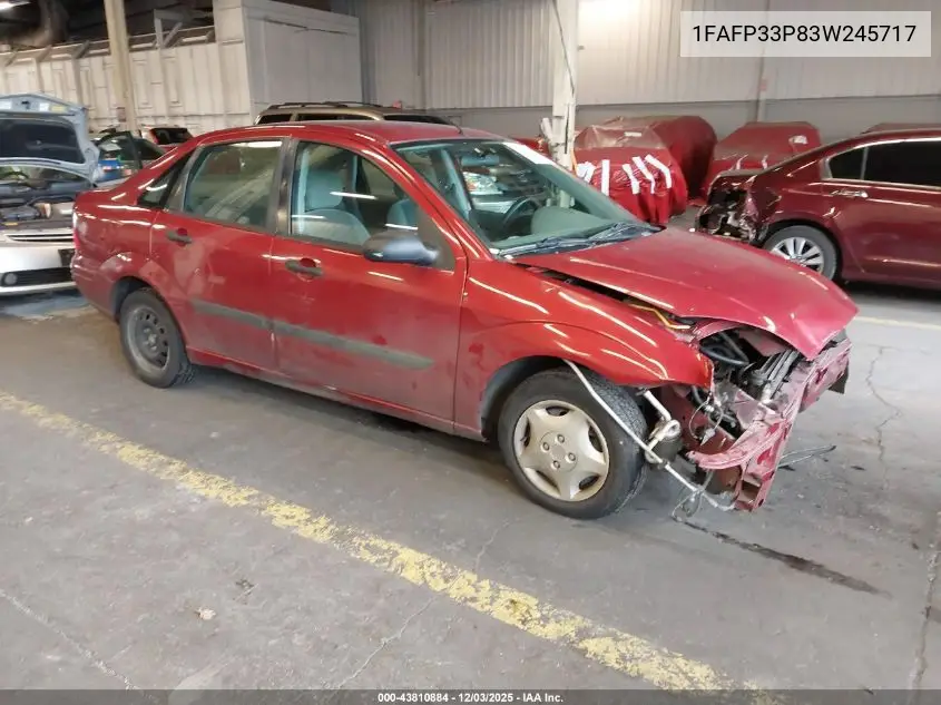 1FAFP33P83W245717 2003 Ford Focus Lx