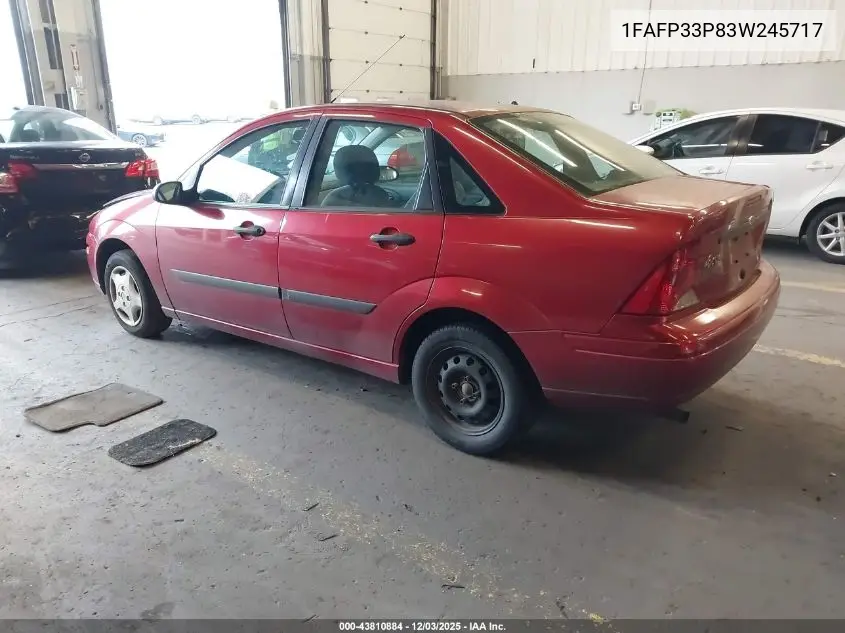 1FAFP33P83W245717 2003 Ford Focus Lx