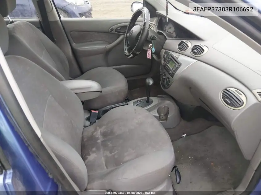 3FAFP37303R106692 2003 Ford Focus Zx5