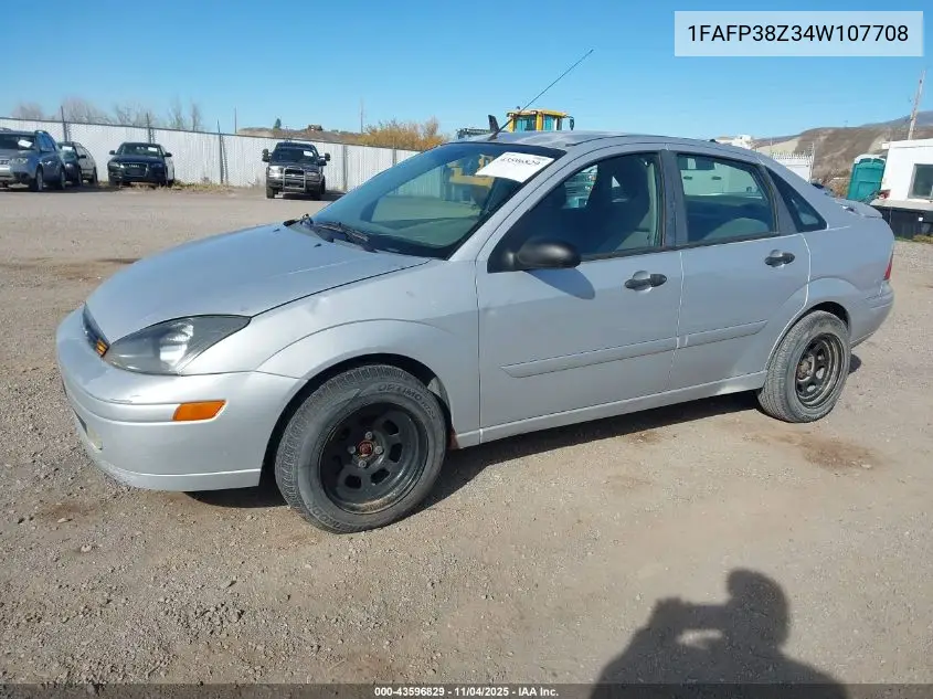 1FAFP38Z34W107708 2004 Ford Focus Zts