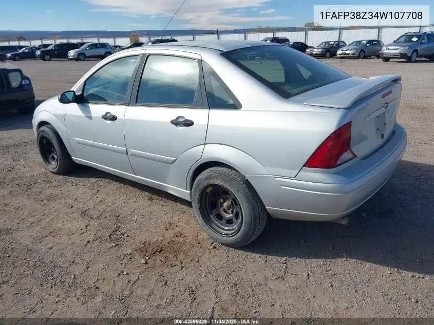 1FAFP38Z34W107708 2004 Ford Focus Zts