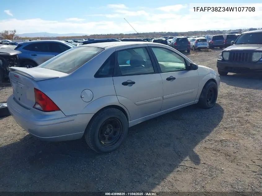 1FAFP38Z34W107708 2004 Ford Focus Zts