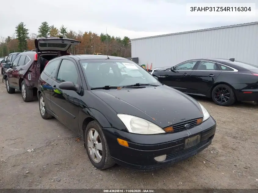 3FAHP31Z54R116304 2004 Ford Focus Zx3
