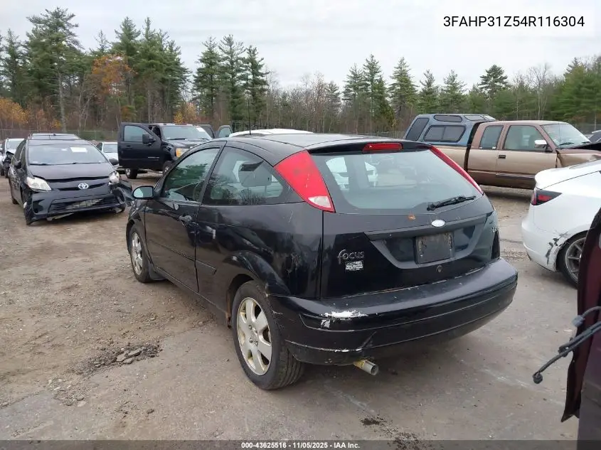 3FAHP31Z54R116304 2004 Ford Focus Zx3