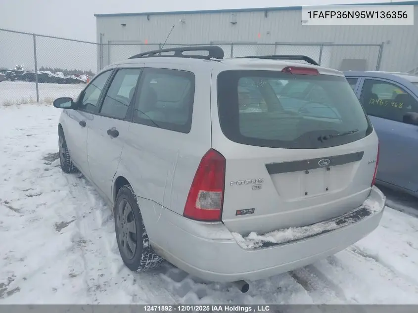 1FAFP36N95W136356 2005 Ford Focus Zxw