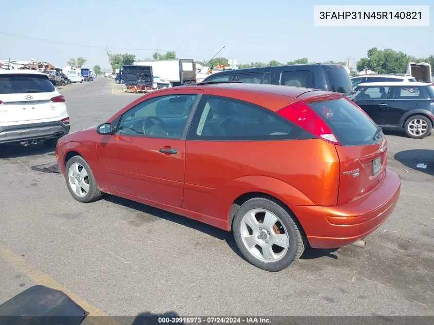 3FAHP31N45R140821 2005 Ford Focus Zx3