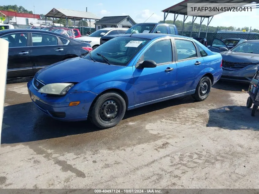 1FAFP34N45W260411 2005 Ford Focus Zx4