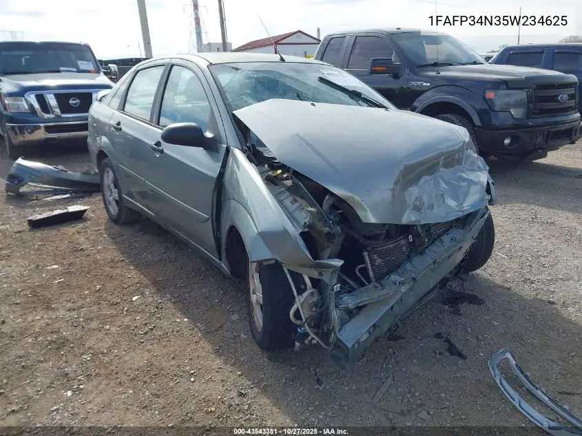 1FAFP34N35W234625 2005 Ford Focus Zx4