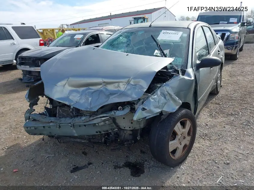 1FAFP34N35W234625 2005 Ford Focus Zx4