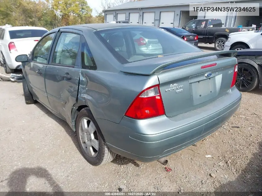 1FAFP34N35W234625 2005 Ford Focus Zx4