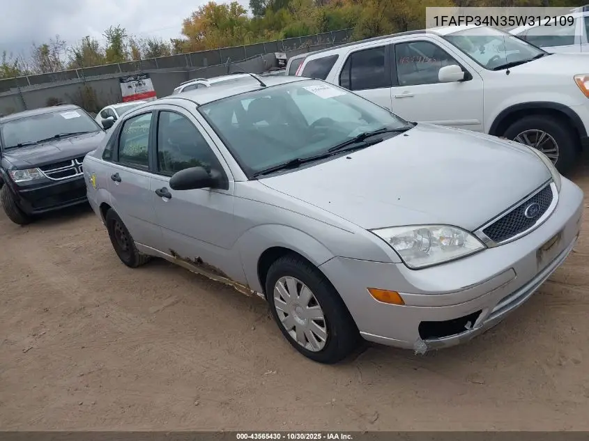 1FAFP34N35W312109 2005 Ford Focus Zx4