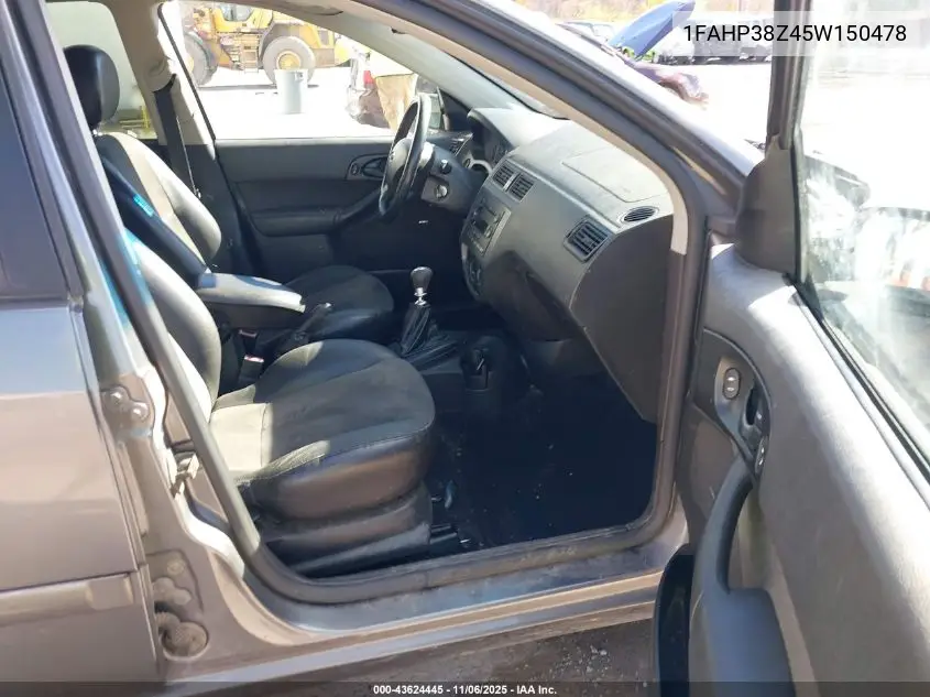 1FAHP38Z45W150478 2005 Ford Focus Zx4