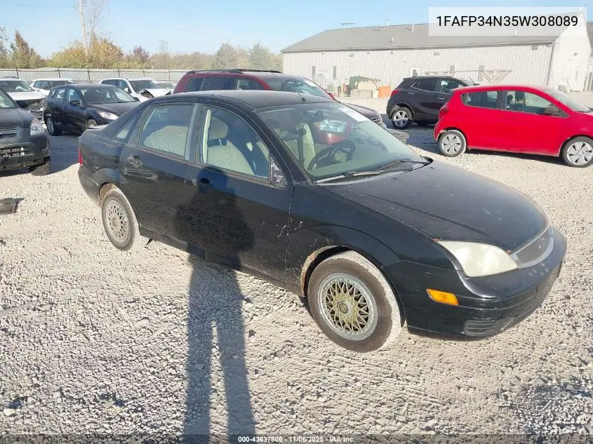 1FAFP34N35W308089 2005 Ford Focus Zx4