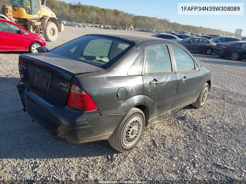 1FAFP34N35W308089 2005 Ford Focus Zx4