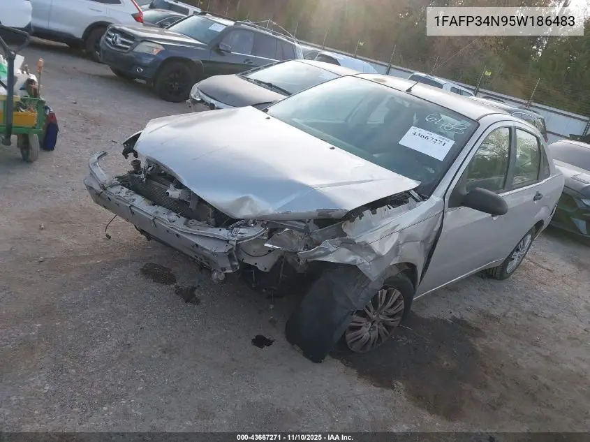 1FAFP34N95W186483 2005 Ford Focus Zx4