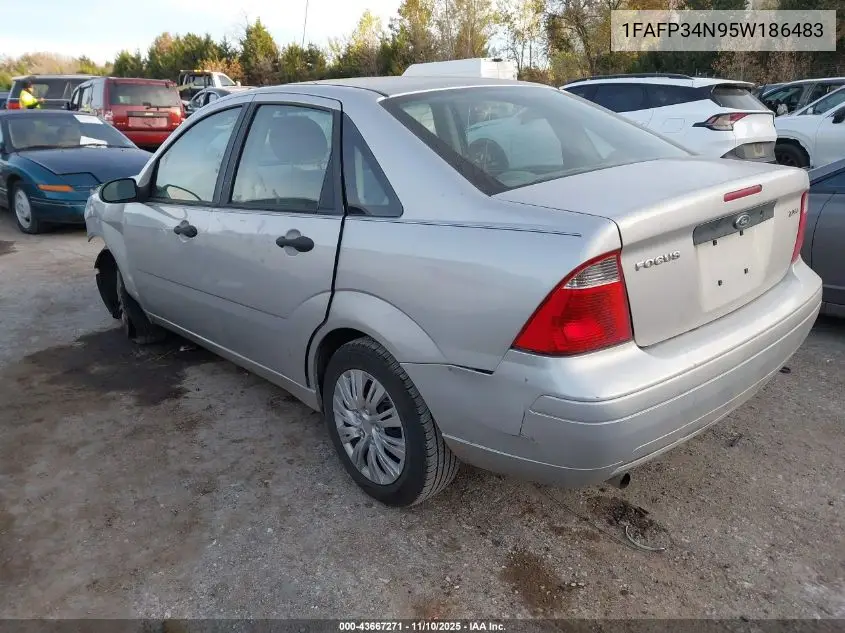 1FAFP34N95W186483 2005 Ford Focus Zx4