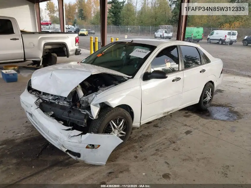 1FAFP34N85W312333 2005 Ford Focus Zx4