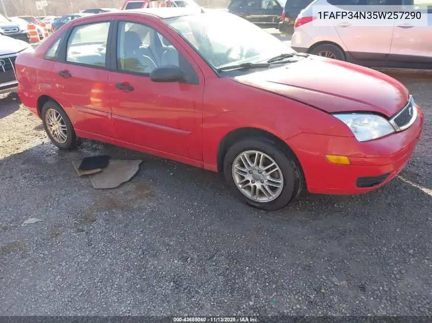 1FAFP34N35W257290 2005 Ford Focus Zx4