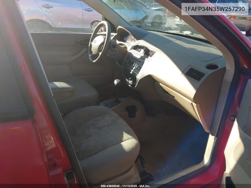 1FAFP34N35W257290 2005 Ford Focus Zx4