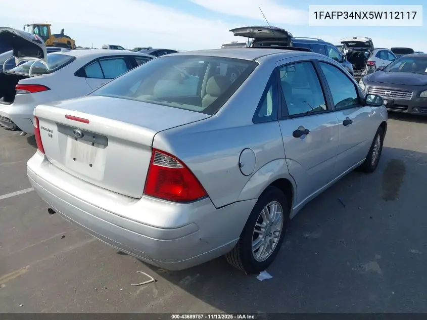 1FAFP34NX5W112117 2005 Ford Focus Zx4