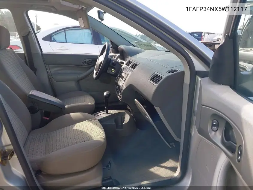 1FAFP34NX5W112117 2005 Ford Focus Zx4