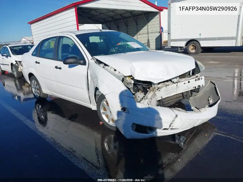 1FAFP34N05W290926 2005 Ford Focus Zx4