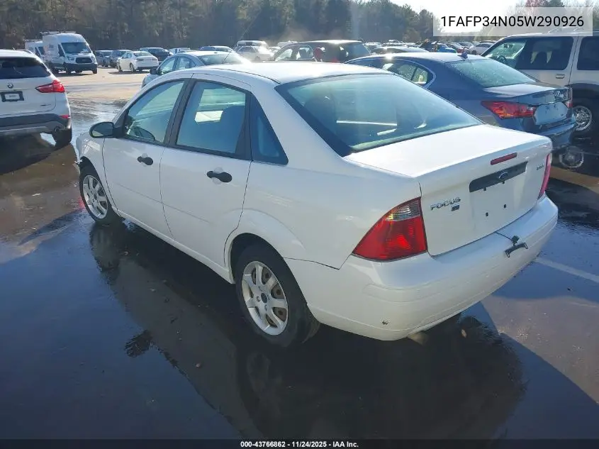 1FAFP34N05W290926 2005 Ford Focus Zx4