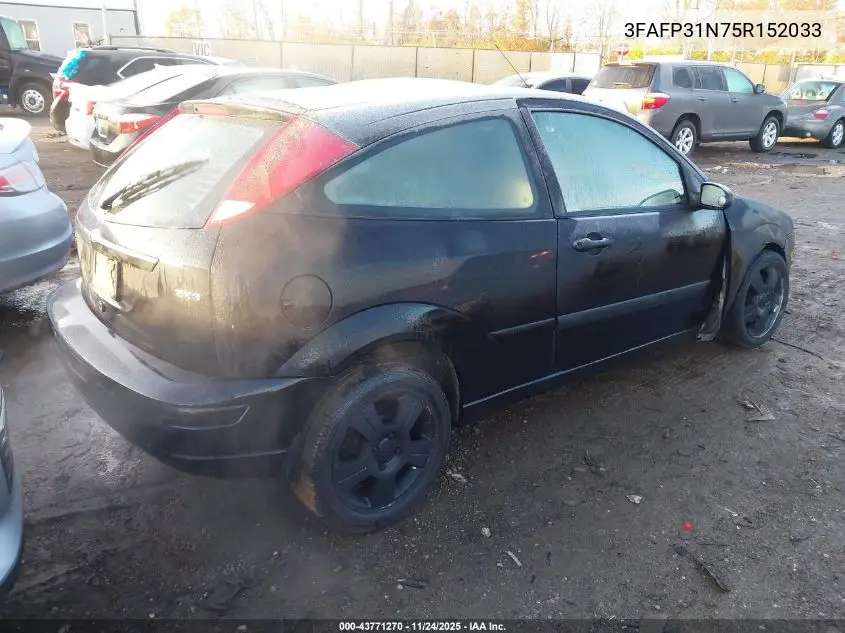 3FAFP31N75R152033 2005 Ford Focus Zx3