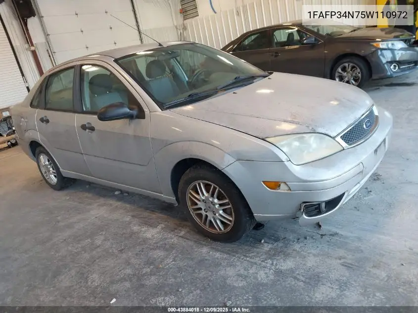 1FAFP34N75W110972 2005 Ford Focus Zx4