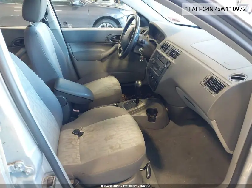 1FAFP34N75W110972 2005 Ford Focus Zx4