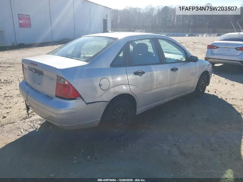 1FAFP34N75W203507 2005 Ford Focus Zx4