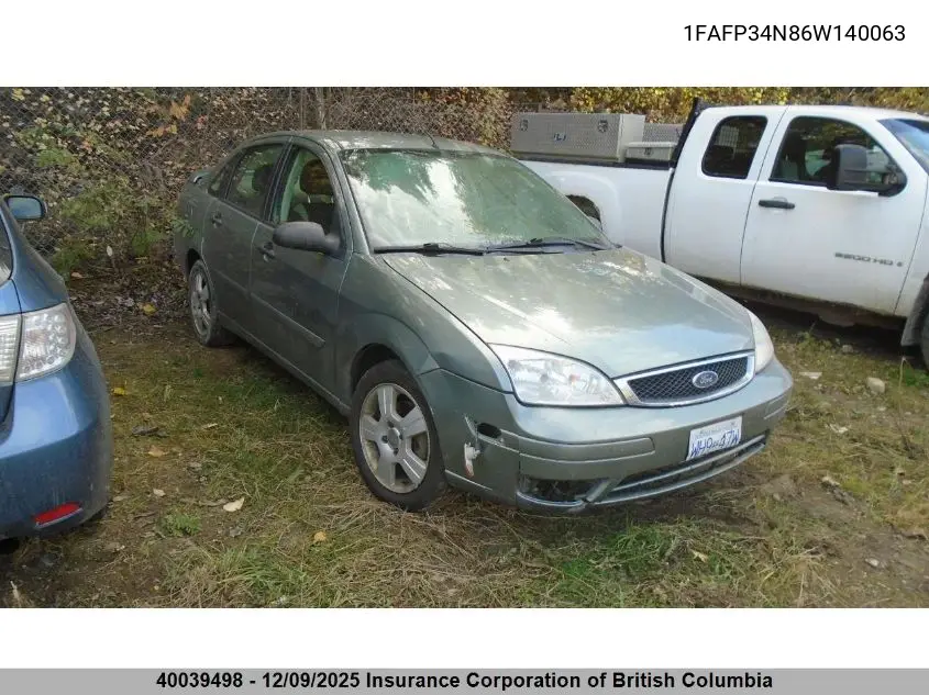 1FAFP34N86W140063 2006 Ford Focus