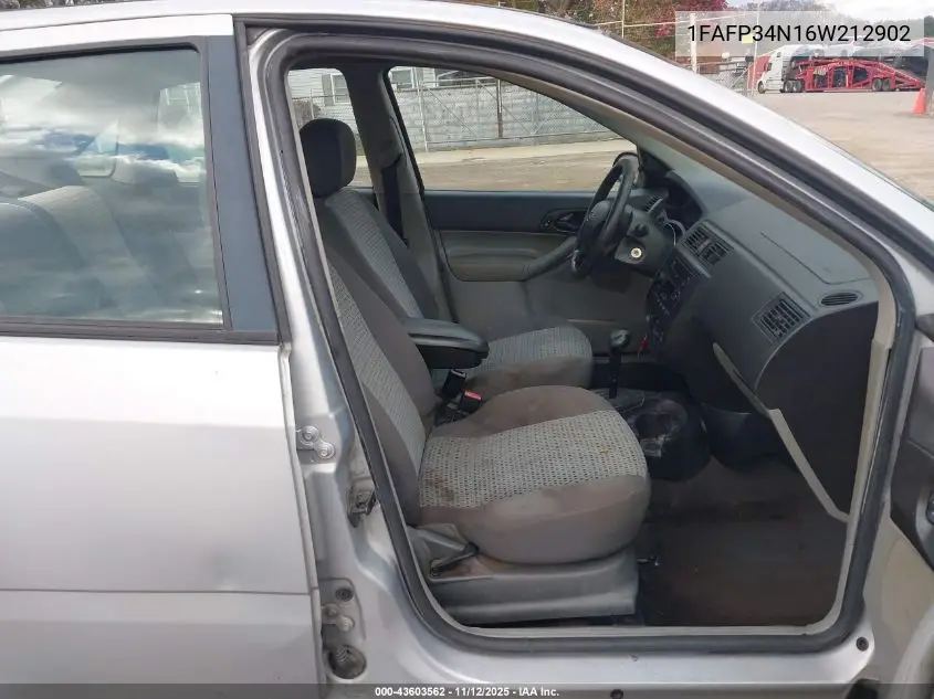 1FAFP34N16W212902 2006 Ford Focus Zx4
