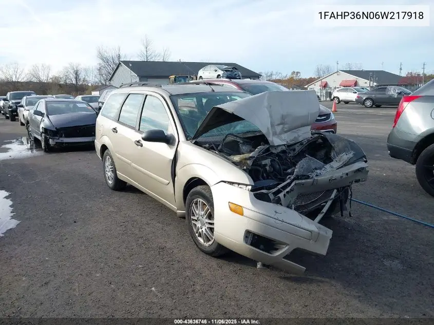 1FAHP36N06W217918 2006 Ford Focus Zxw