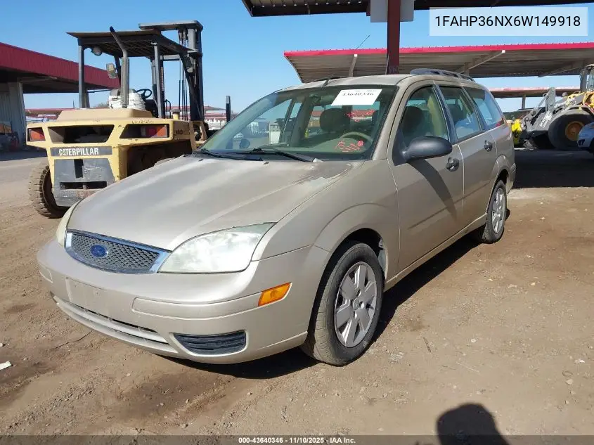 1FAHP36NX6W149918 2006 Ford Focus Zxw
