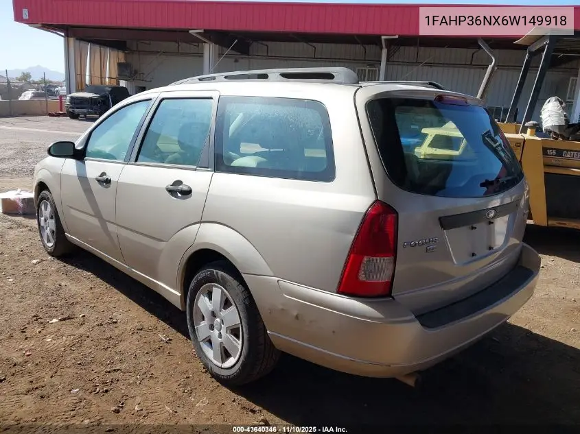1FAHP36NX6W149918 2006 Ford Focus Zxw