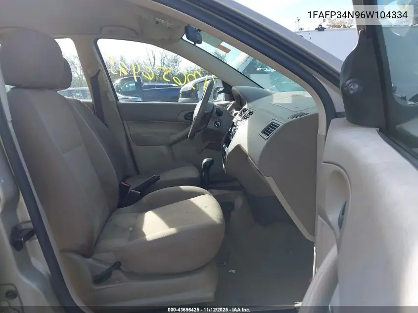 1FAFP34N96W104334 2006 Ford Focus Zx4