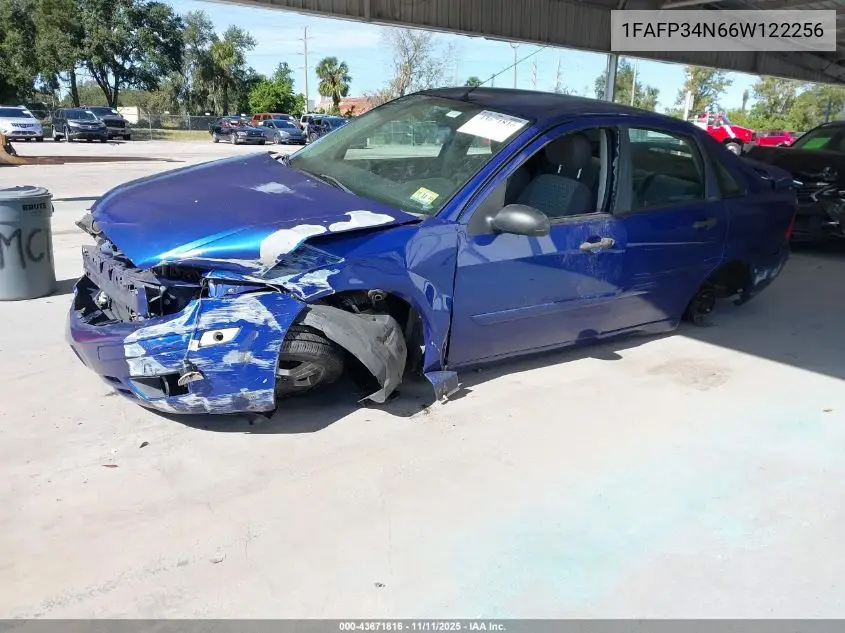 1FAFP34N66W122256 2006 Ford Focus Zx4