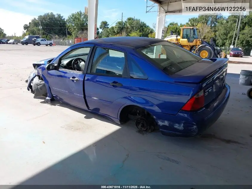 1FAFP34N66W122256 2006 Ford Focus Zx4