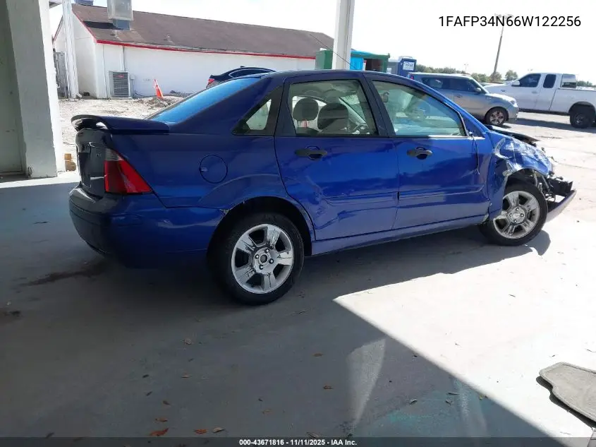 1FAFP34N66W122256 2006 Ford Focus Zx4