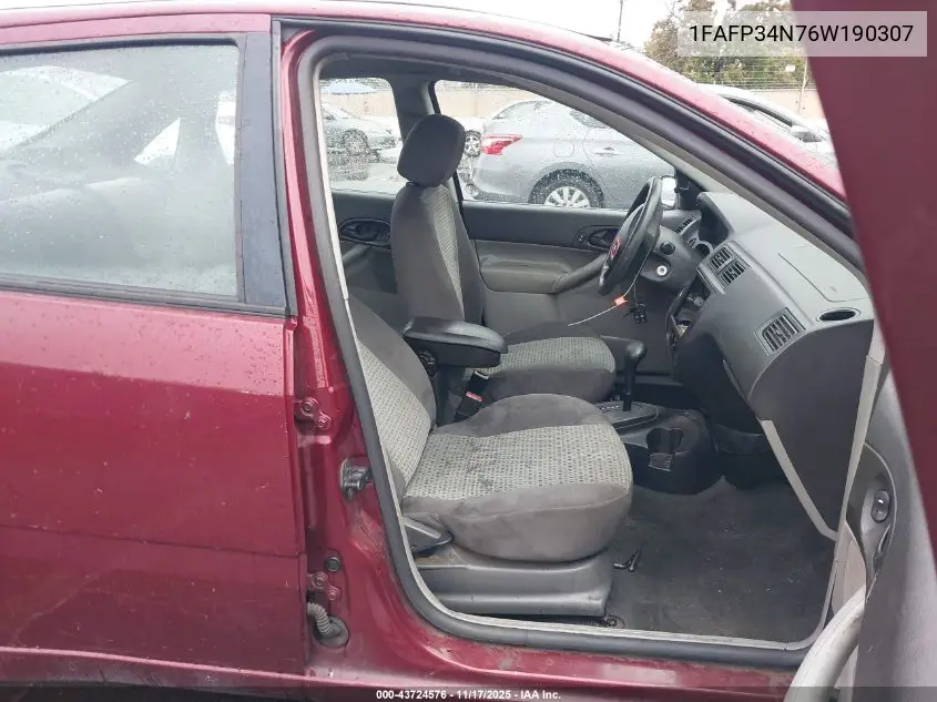1FAFP34N76W190307 2006 Ford Focus Zx4